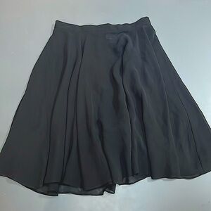 EUC Vintage Adrianna Papell evening essentials dressy Black silky circle skirt